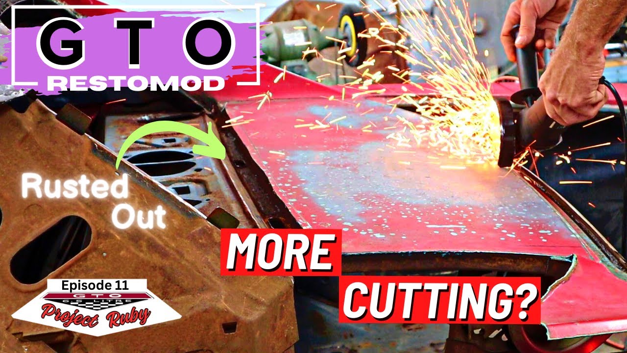 GM A Body Rear Window Rusted Filler Panel Removal How To - GTO RestoMod (Ep 11)
