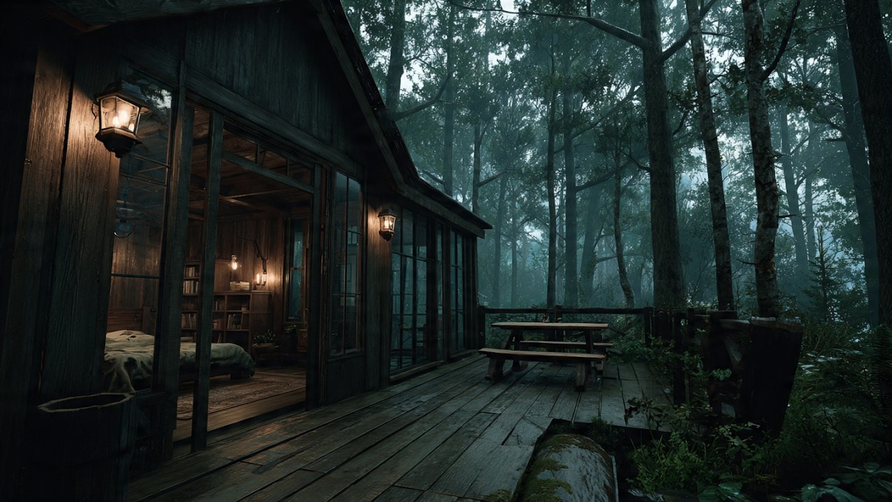 Rain Noise for Relaxation, Meditation & Sleep -  Best Rain in the Forest at Night