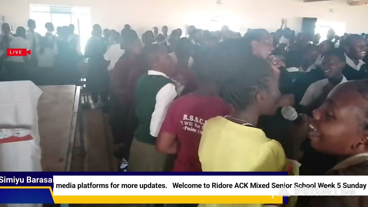 Ridore Senior school Christian Union Sunday Service.