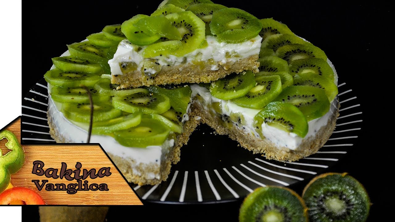 Epizoda 339 - Jogurt torta sa kivijem bez pečenja / Yogurt cake with kiwi without baking