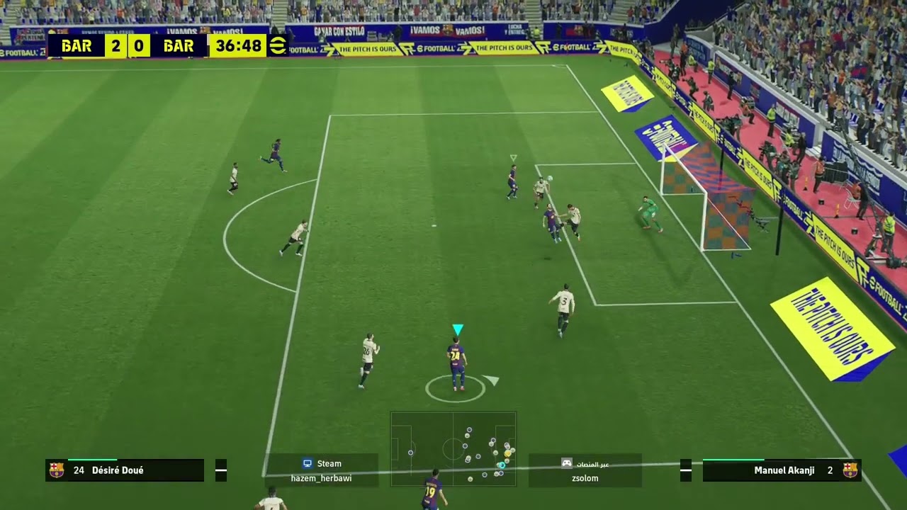 لعبة efootball 26 الخصم انسحب 😂