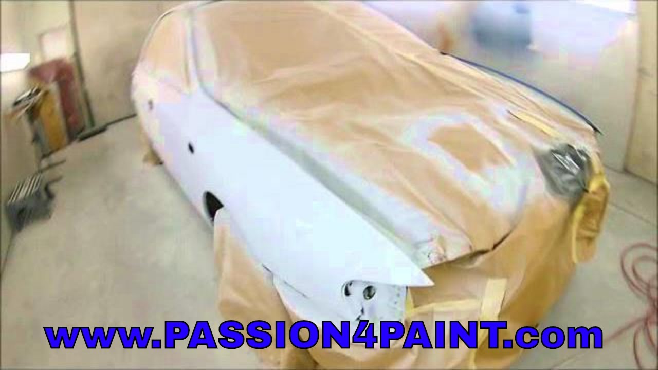 PART 2. Subaru Impreza Repaint, basecoat  flg-5, clearcoat done with the IWATA W-400 BELLARIA