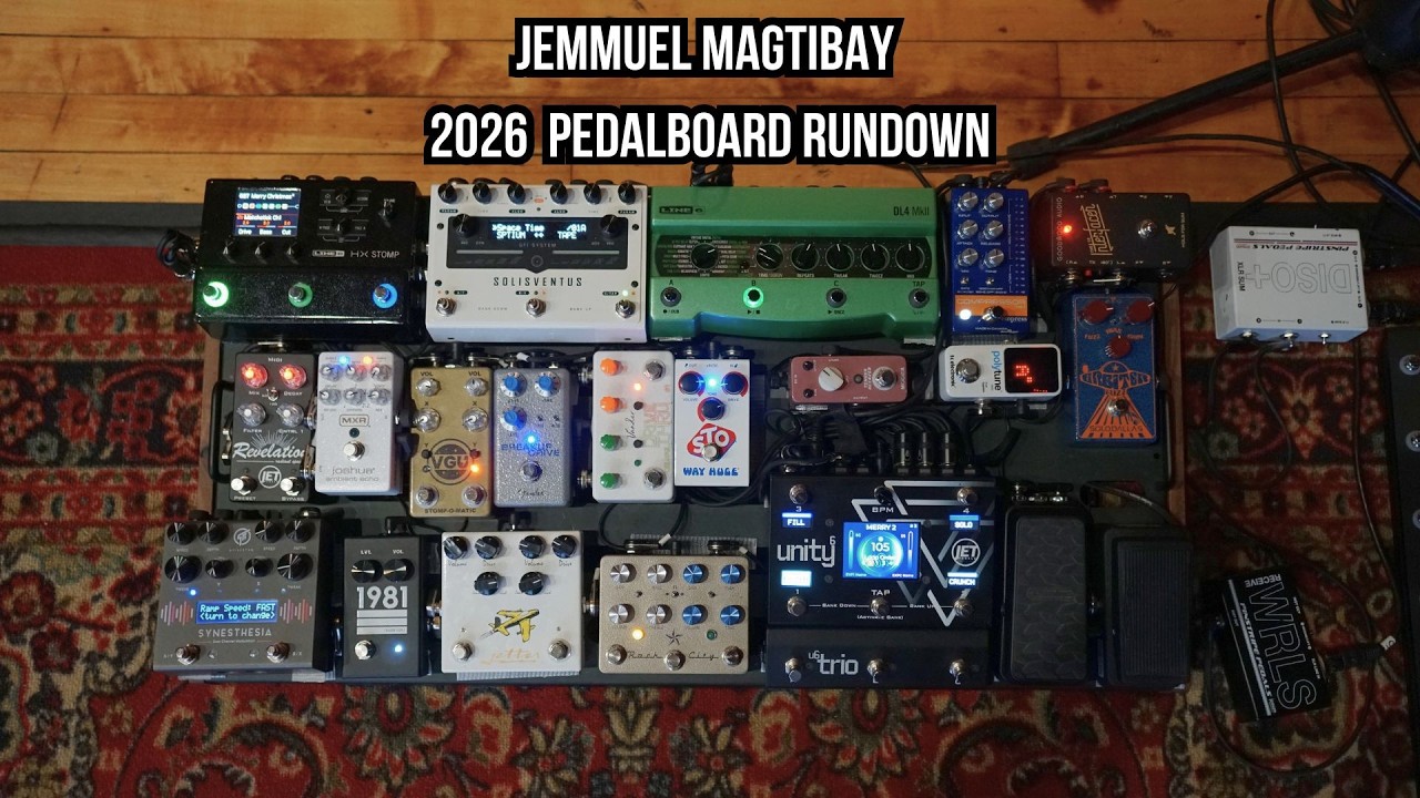 My Most INSANE Pedalboard Ever! 32x16 w/ MIDI & Loops | JEM MAGTIBAY 2026 PEDALBOARD WALKTHROUGH