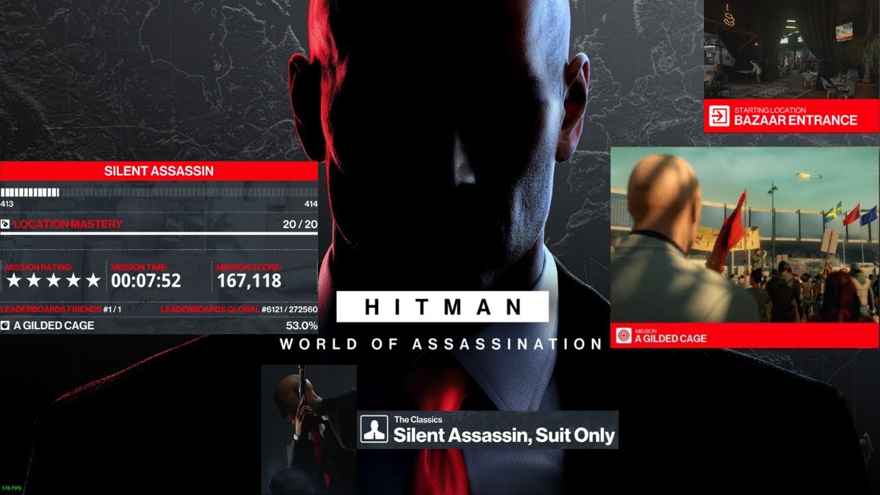 HITMAN&trade; | Marrakesh | Mission 3=A Gilded Cage | Silent Assassin Suit Only