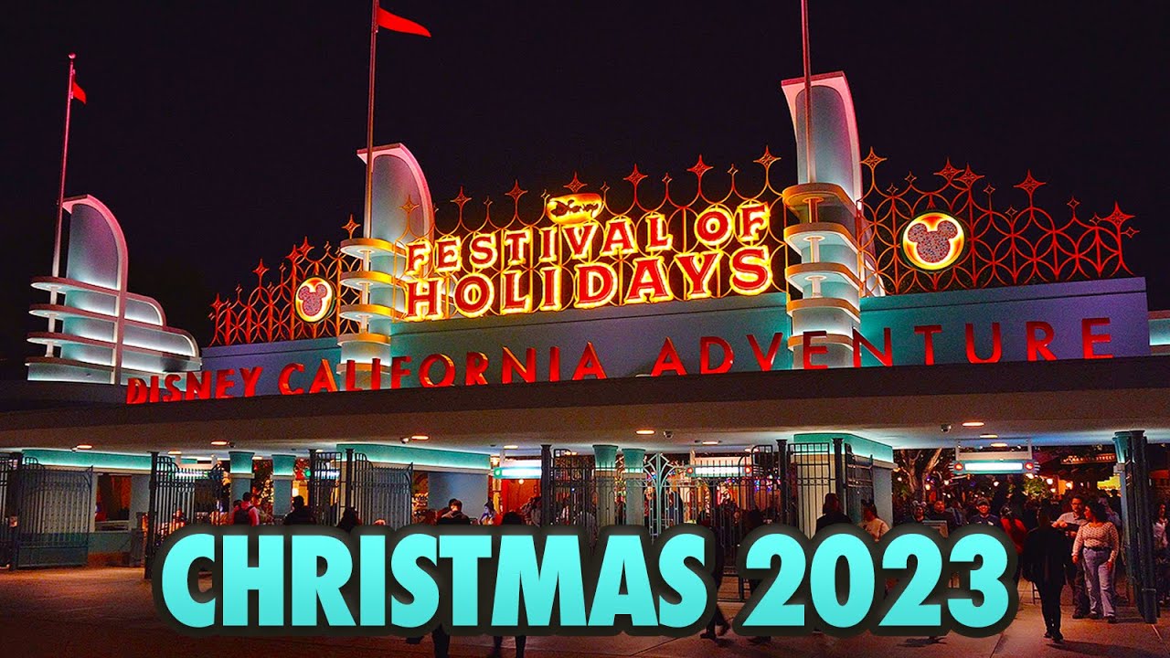 Christmas Nighttime Walkthrough at Disney California Adventure - Disneyland November 2023 [4K POV]
