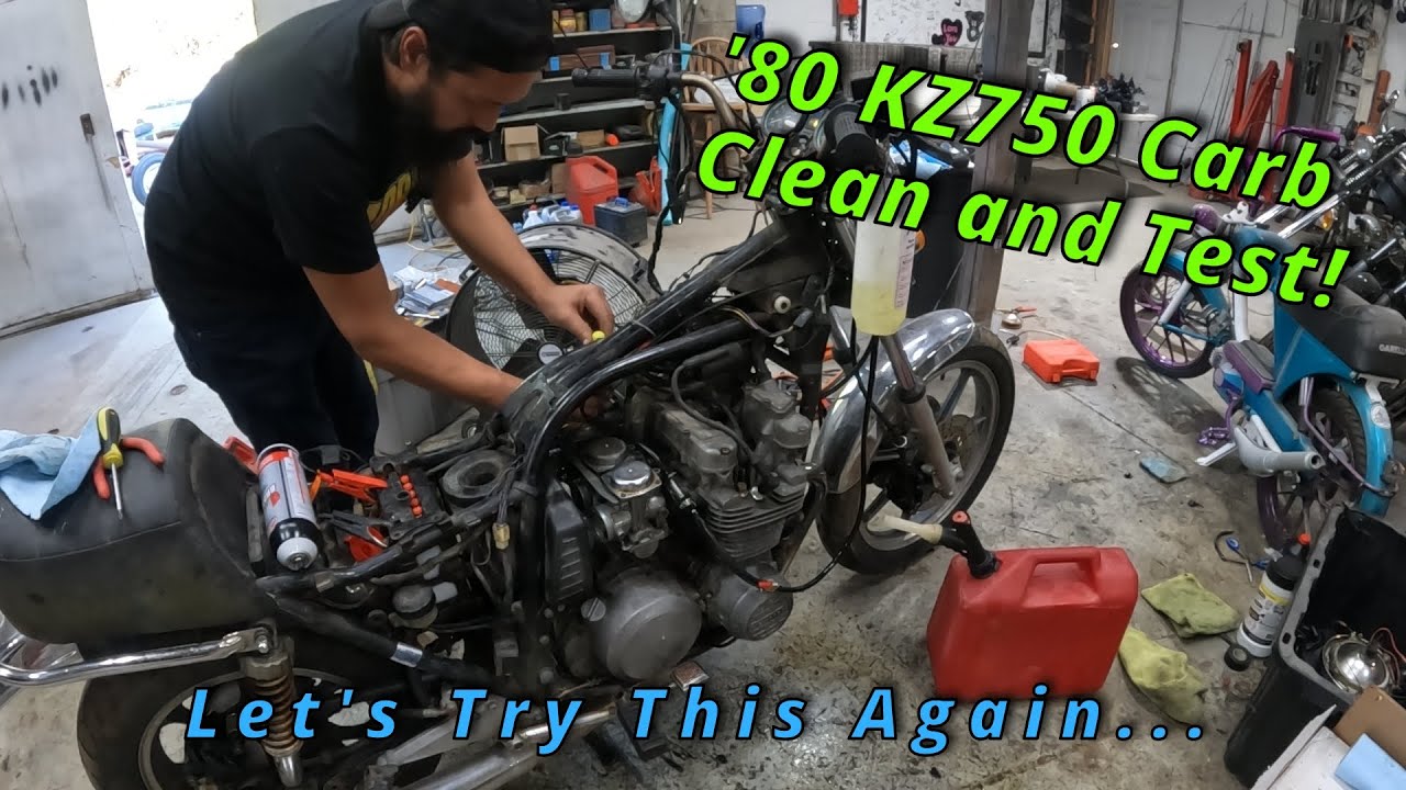 1980 KZ750: проблемы с карбюратором и множество утечек воздуха!