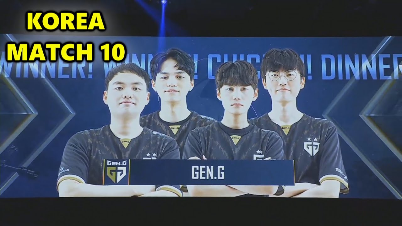 GEN.G Pio, Inonix, Loki & Aqua5 - PUBG Continental Series 1- Match 10 - KOREA