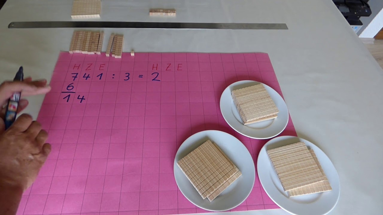 schriftliche Division  - Mathe 4. Klasse