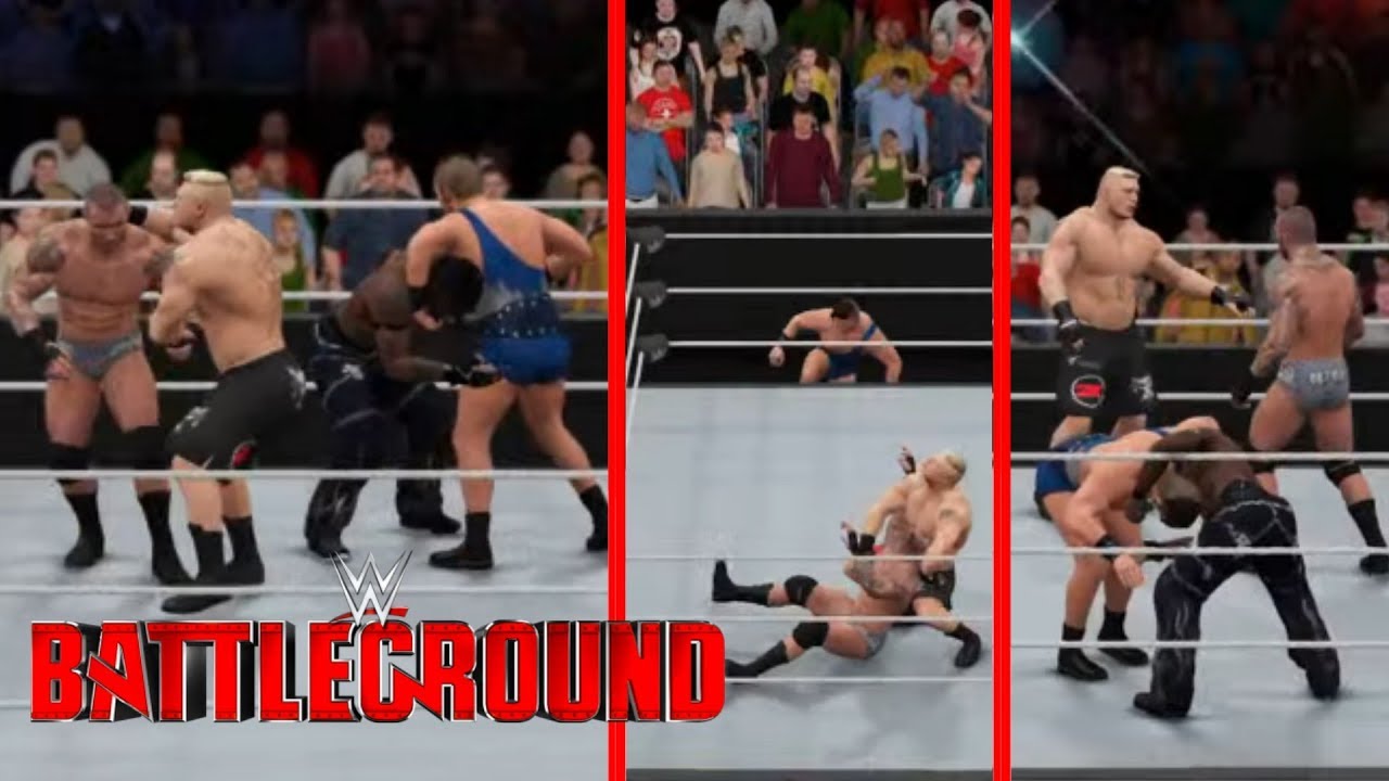 Simon Gotch Vs R-Truth Vs Randy Orton Vs Brock Lesnar