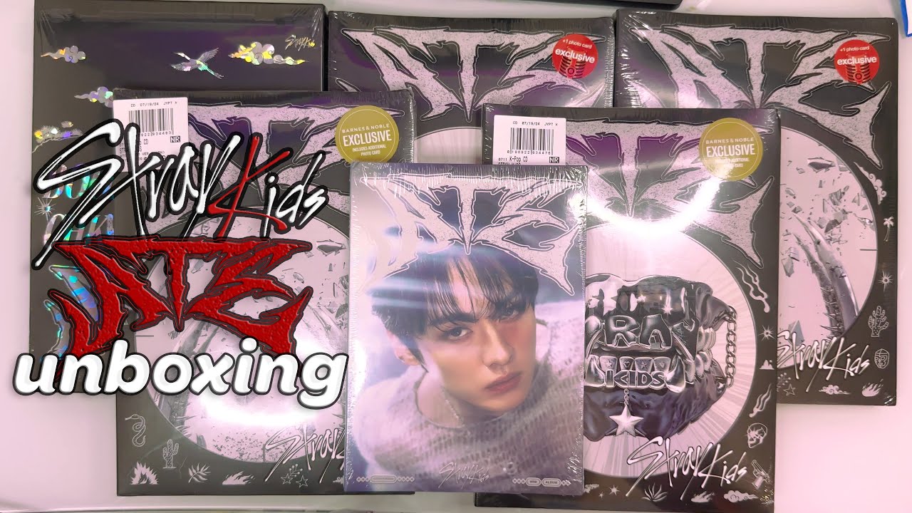 UNBOXING STRAY KIDS MINI ALBUM 'ATE' TARGET AND BARNES AND NOBLE EXCLUSIVE VERSIONS (fanboy)