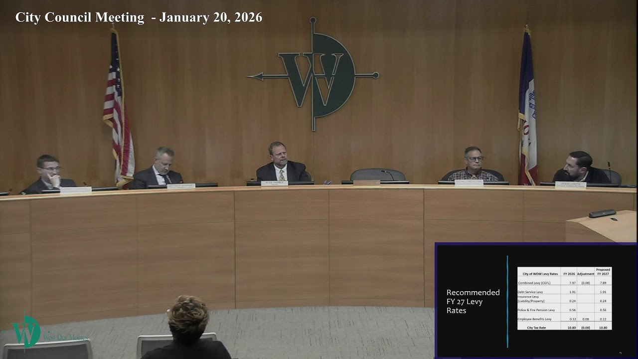 City Council Meeting  - January 20, 2026
