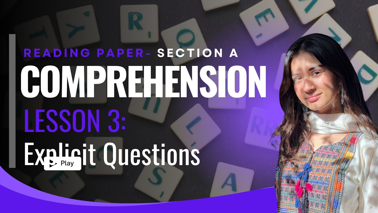 L3 Comprehension- Explicit Questions