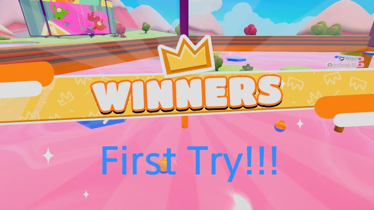 My Son Got Me A Crown On The First Try! Fall Guys Duos!