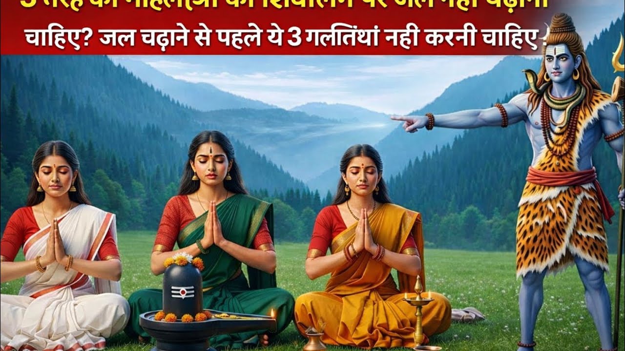 3 तरह की महिलाओं को शिवलिंग पर जल नहीं चढ़ाना चाहिए? जल चढ़ाने से पहले ये 3 गलतियां नहीं करनी चाहिए
