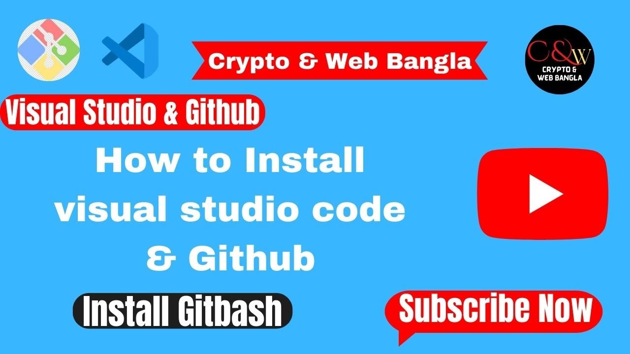 Visual Studio & GitHub Windows 10 | Install GitHub & vs code | VS Code | Git-Bash | GitHub | vs code