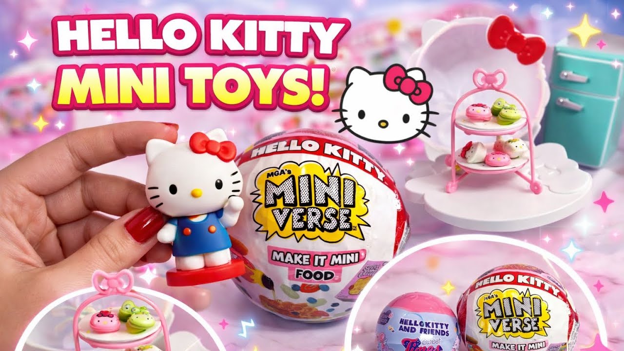HELLO KITTY MINI VERSE 😍 Cute Mini Food Surprise!
