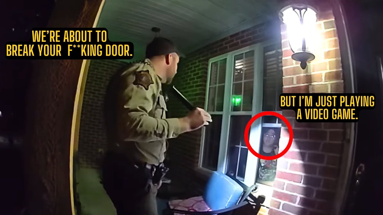 When Cop Forces Entry At Midnight While Man Is Playing Video Games