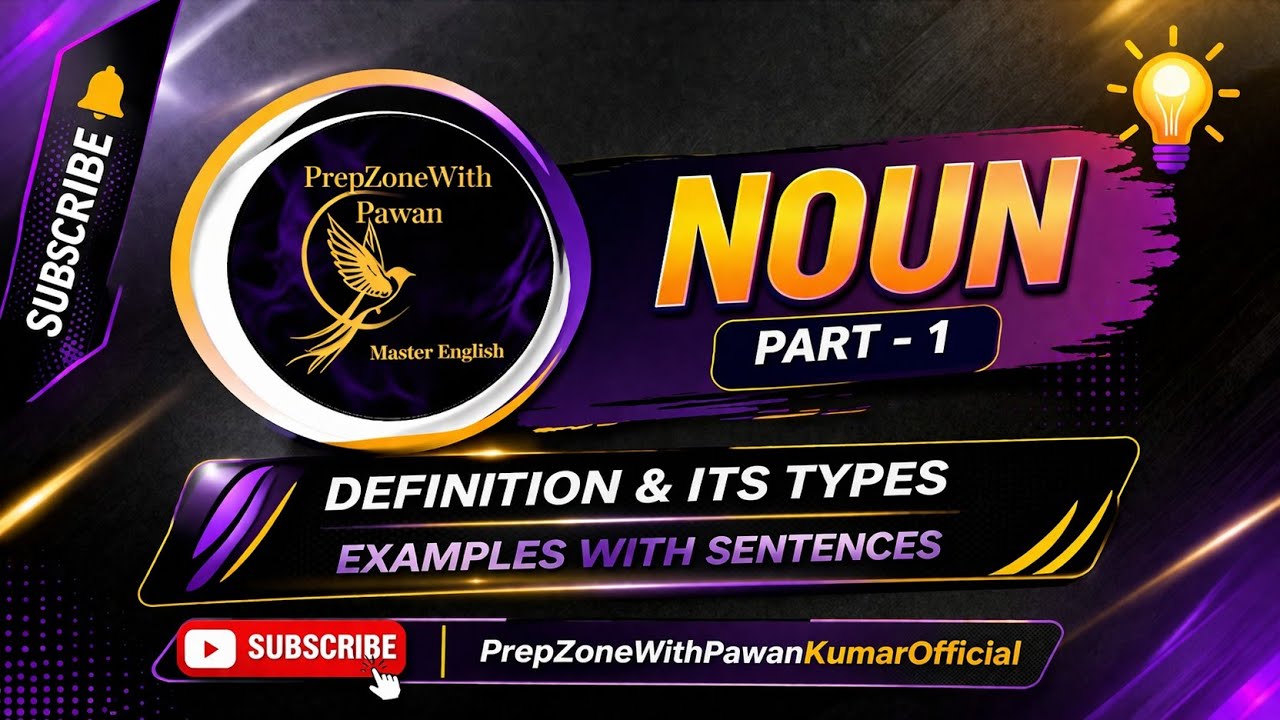 Lecture 05(Part-01)|Noun and Its Kinds in English Grammar | Types of Nouns  | Beginner to Advanced