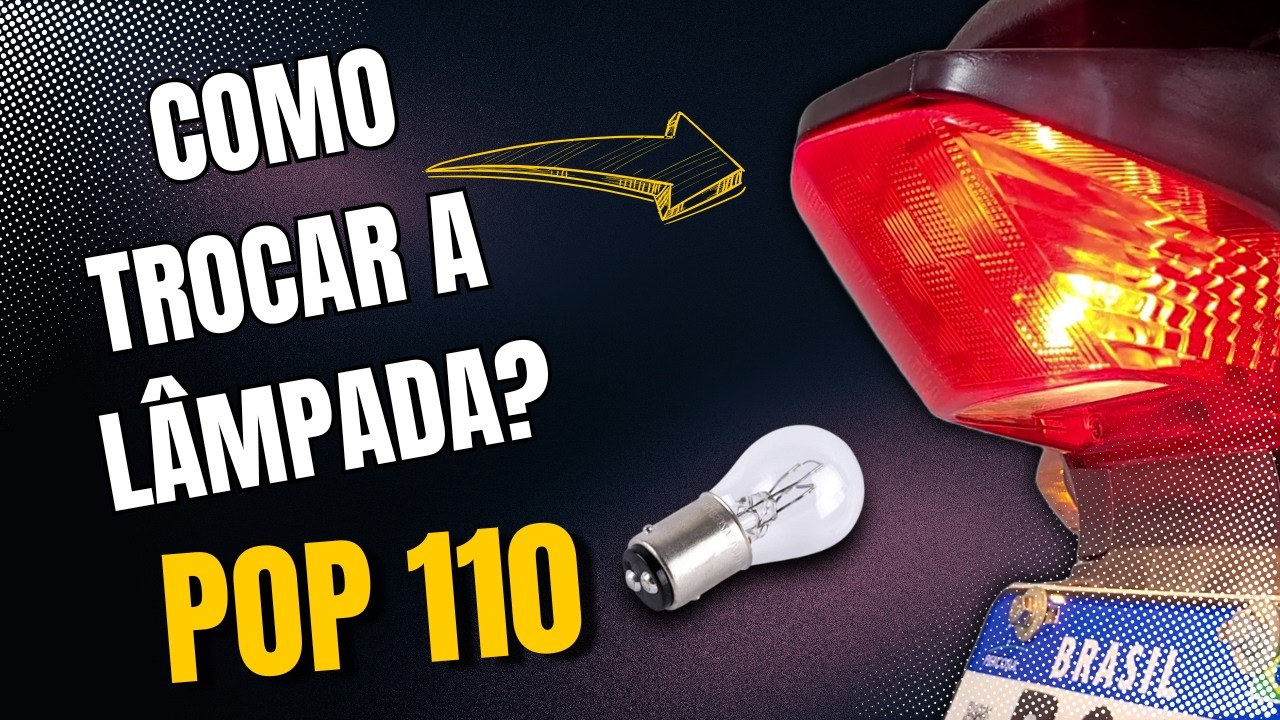 Как заменить заднюю лампочку на POP110i - (ЧАСТЬ 1)