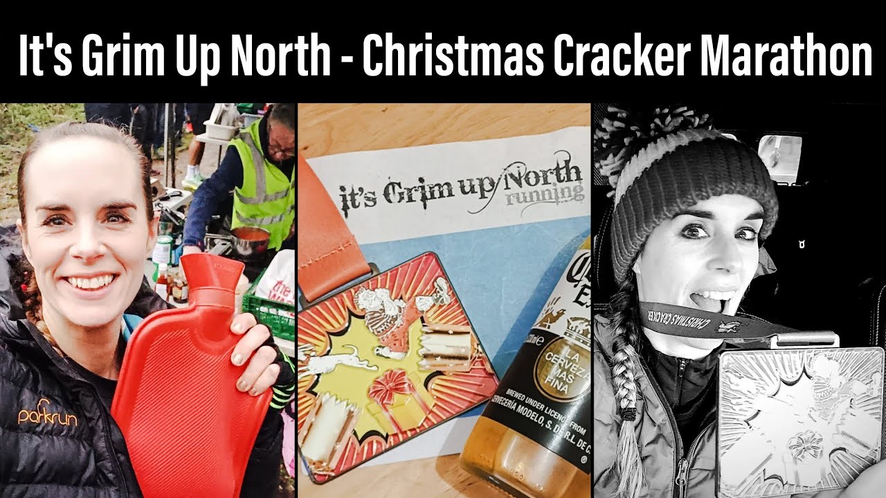 Running It's Grim Up North's Christmas Cracker Marathon - Day 2 on the Leeds Liverpool Canal