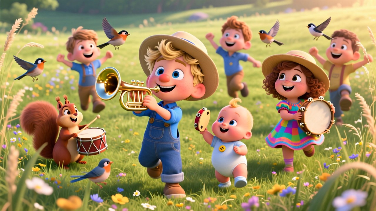Little Boy Blue Meadow Band 🎶🐑 | Fun Music Song for Kids | Toddler Farm Rhyme
