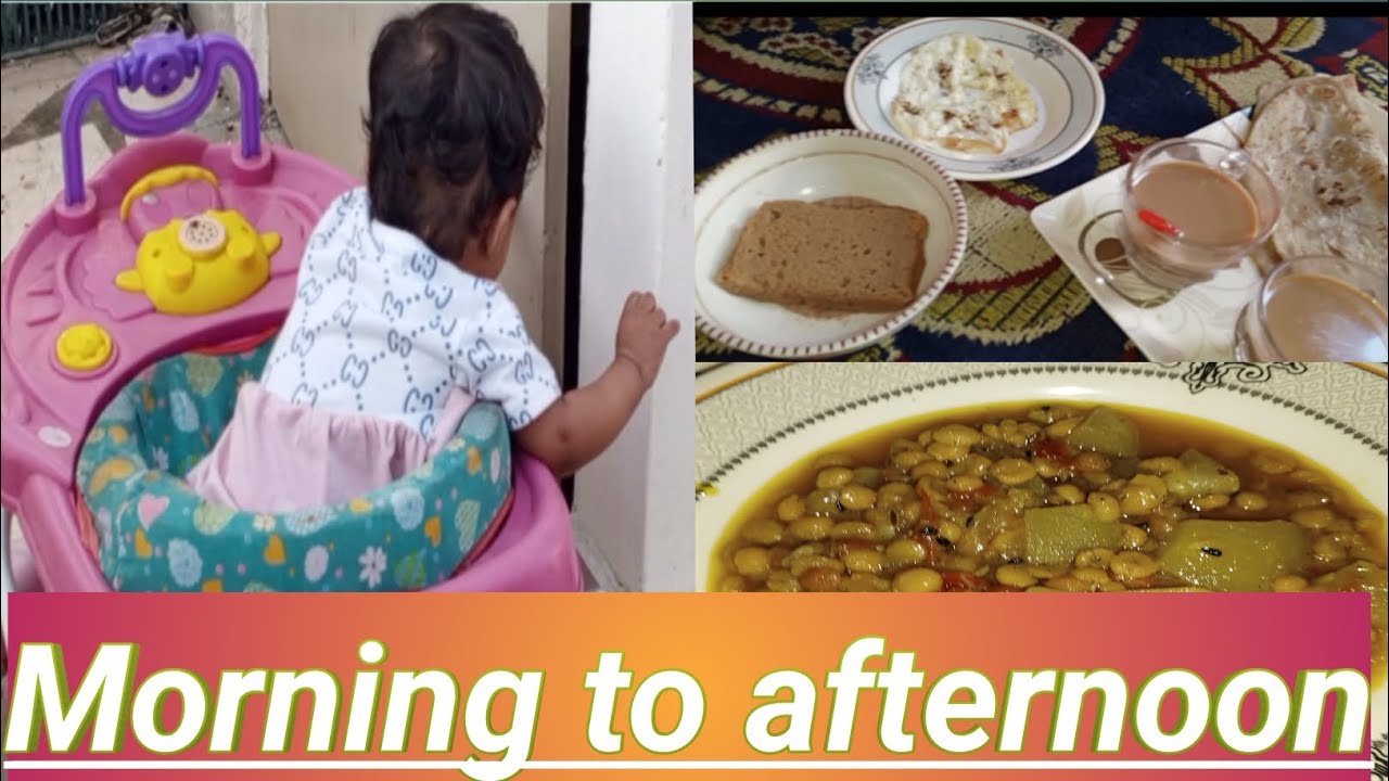 Morning  to afternoon routine daily vlog. chany ki dall ki recipe 👍@mazzsafdar-