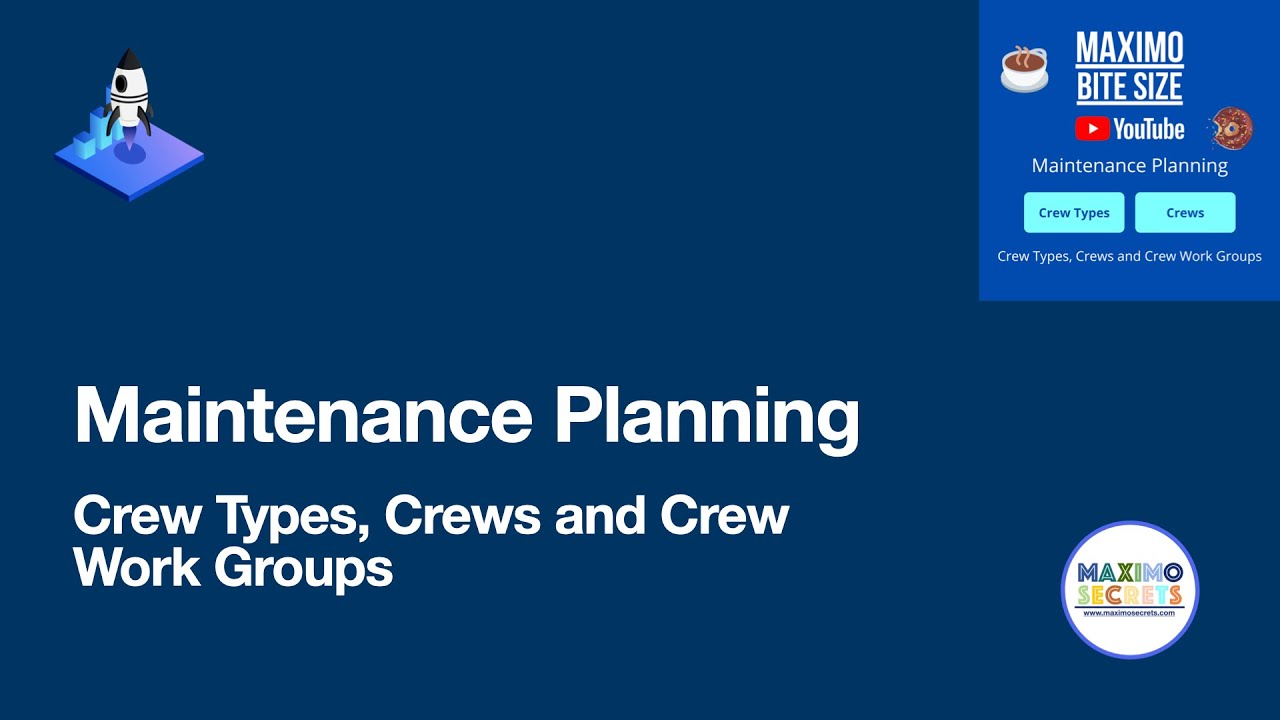 Crew Types, Crews and Crew Work Groups