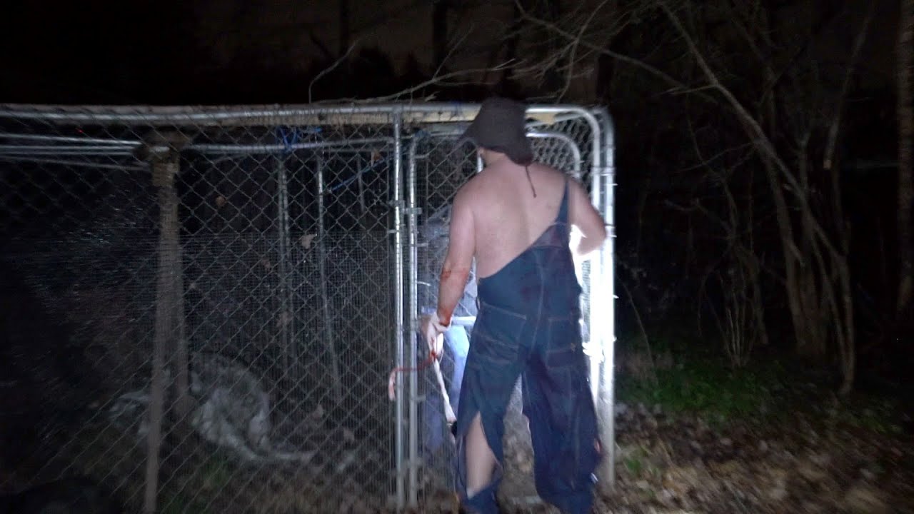 Deranged Hick Caught with a Human in a Cage *Calvin Mcguinley*