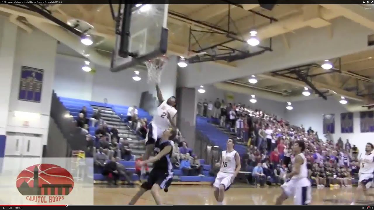 B-CC sweeps Whitman in front of Rowdy Crowd in Bethesda 2/10/2015