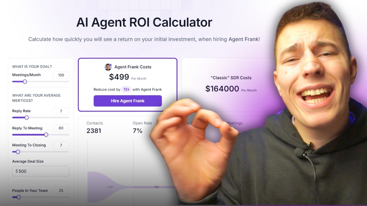 How much does an AI sales agent cost? Free AI SDR Cost calculator