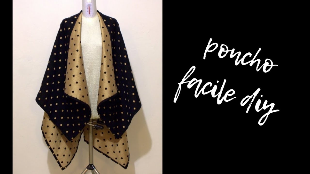 PONCHO FACILE DIY - CUCITO FAI DA TE 44