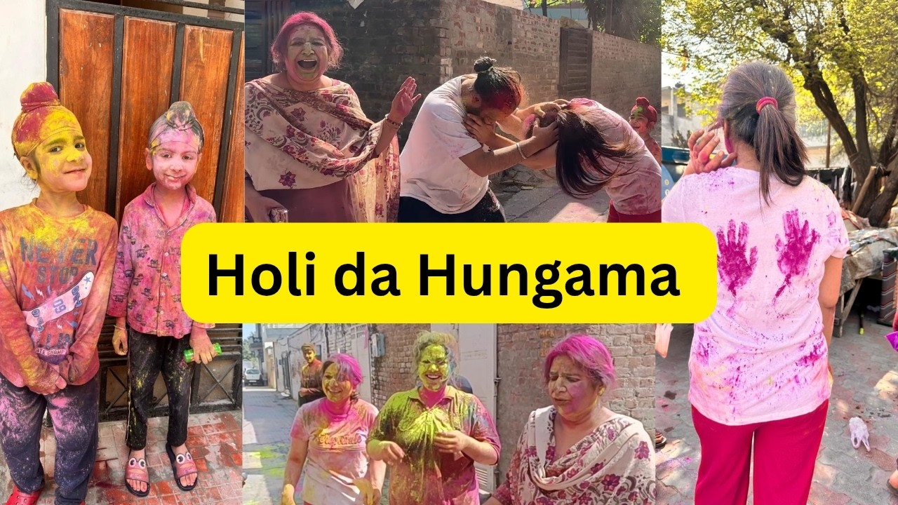 holi da hungama dekho || full masti || #vlog