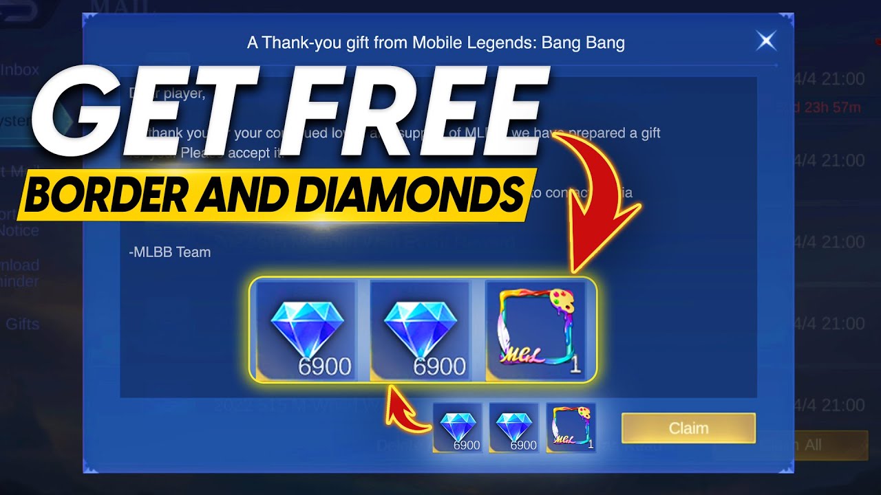 HOW TO GET FREE DIAMONDS AND MGL BORDER IN&nbsp;MLBB&nbsp;2025