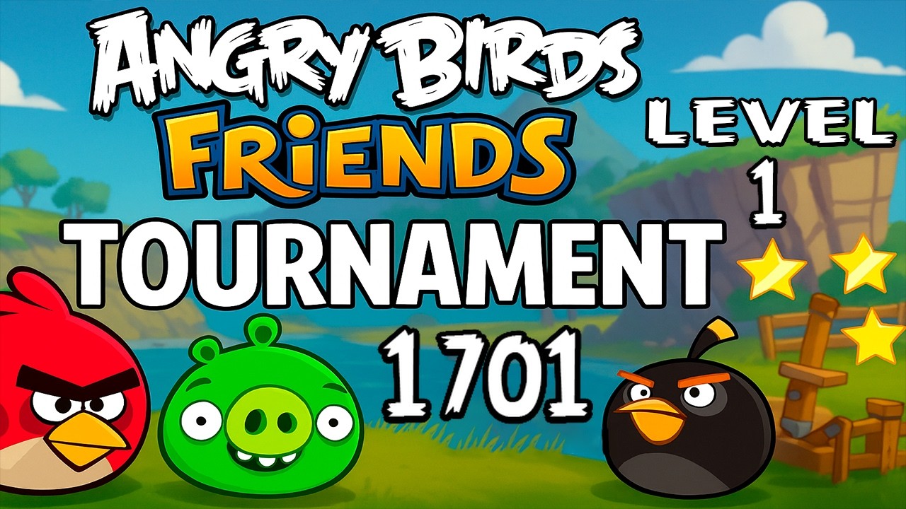 Angry Birds Friends Level 1 Tournament 1701 - MAX SCORE Strategy (16.02.2026)  Power-Ups