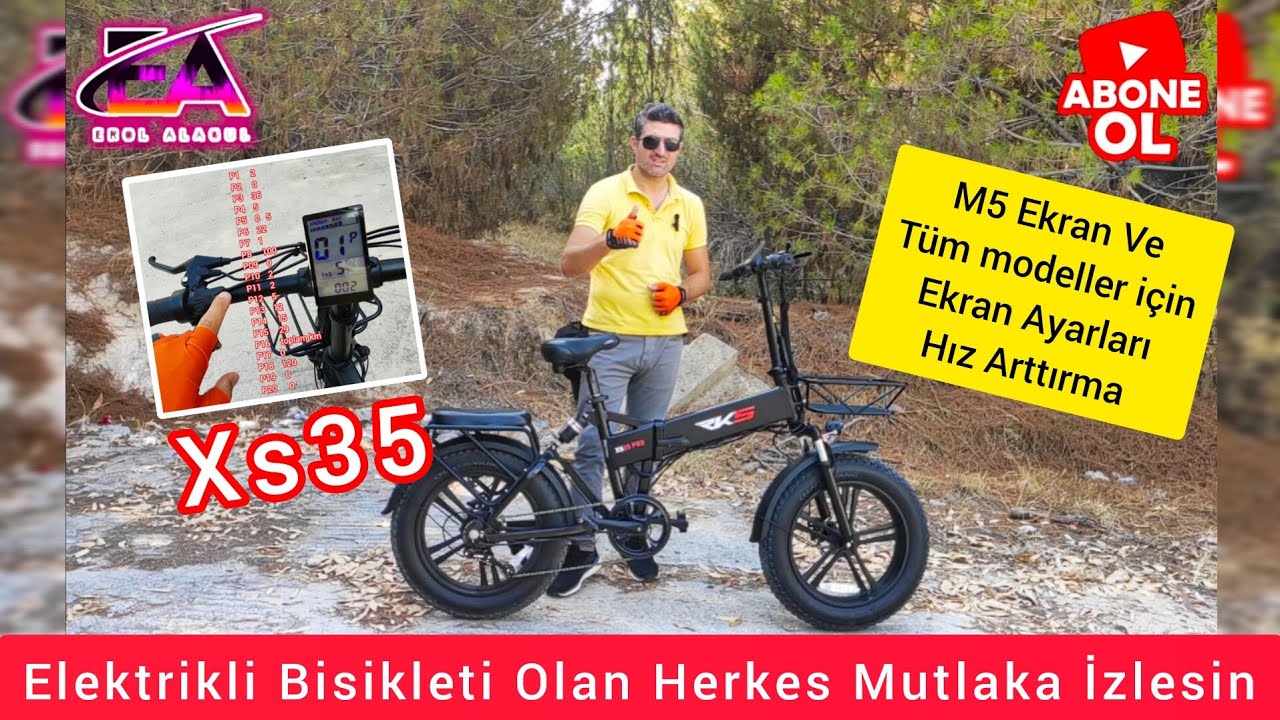 ELEKTRİKLİ BİSİKLET GÜNCEL EKRAN AYARLARI, M5 EKRAN, TÜM ÖNEMLİ AYARLAR BURADA,HIZ ARTTIRMA RKS XS35