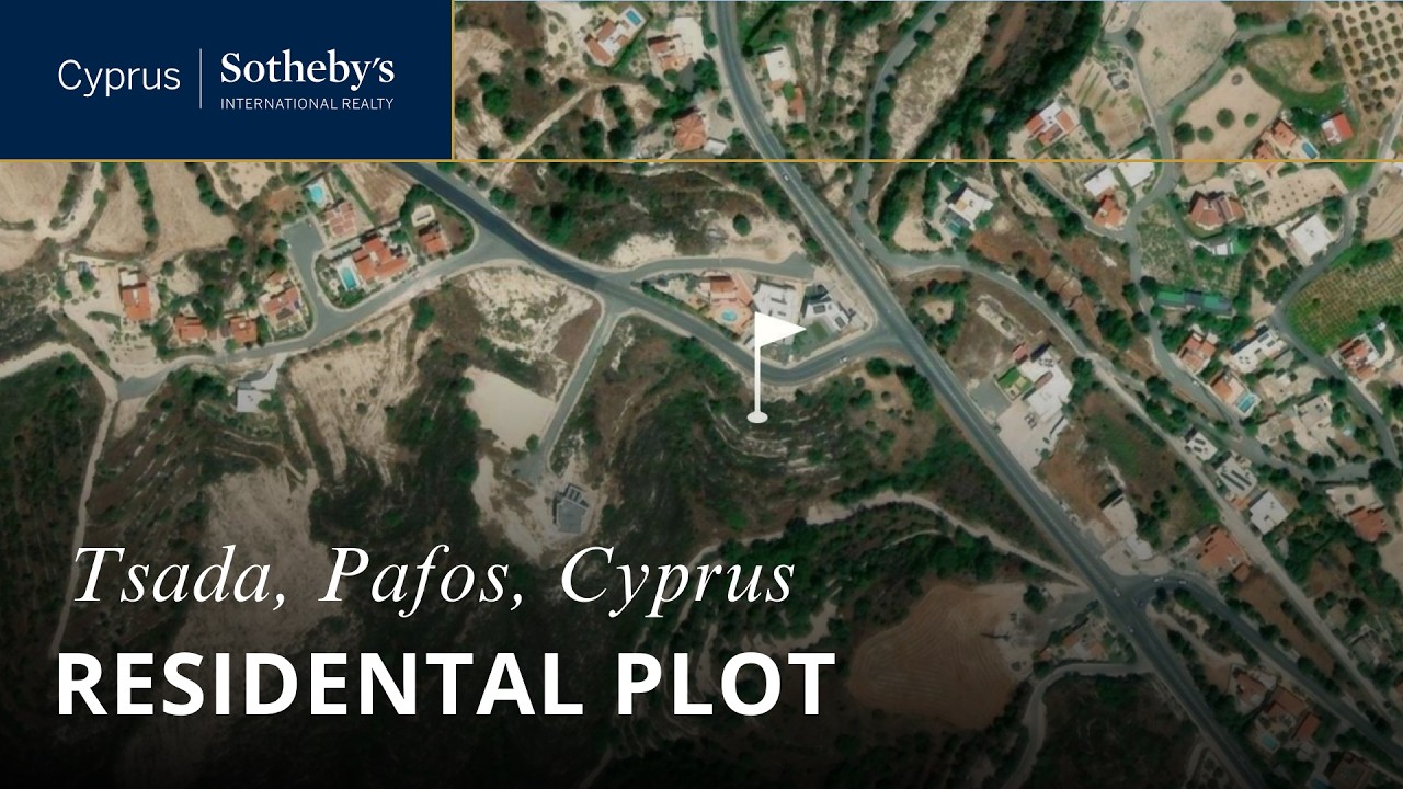 Sea View Residential Plot in Tsada, Paphos.