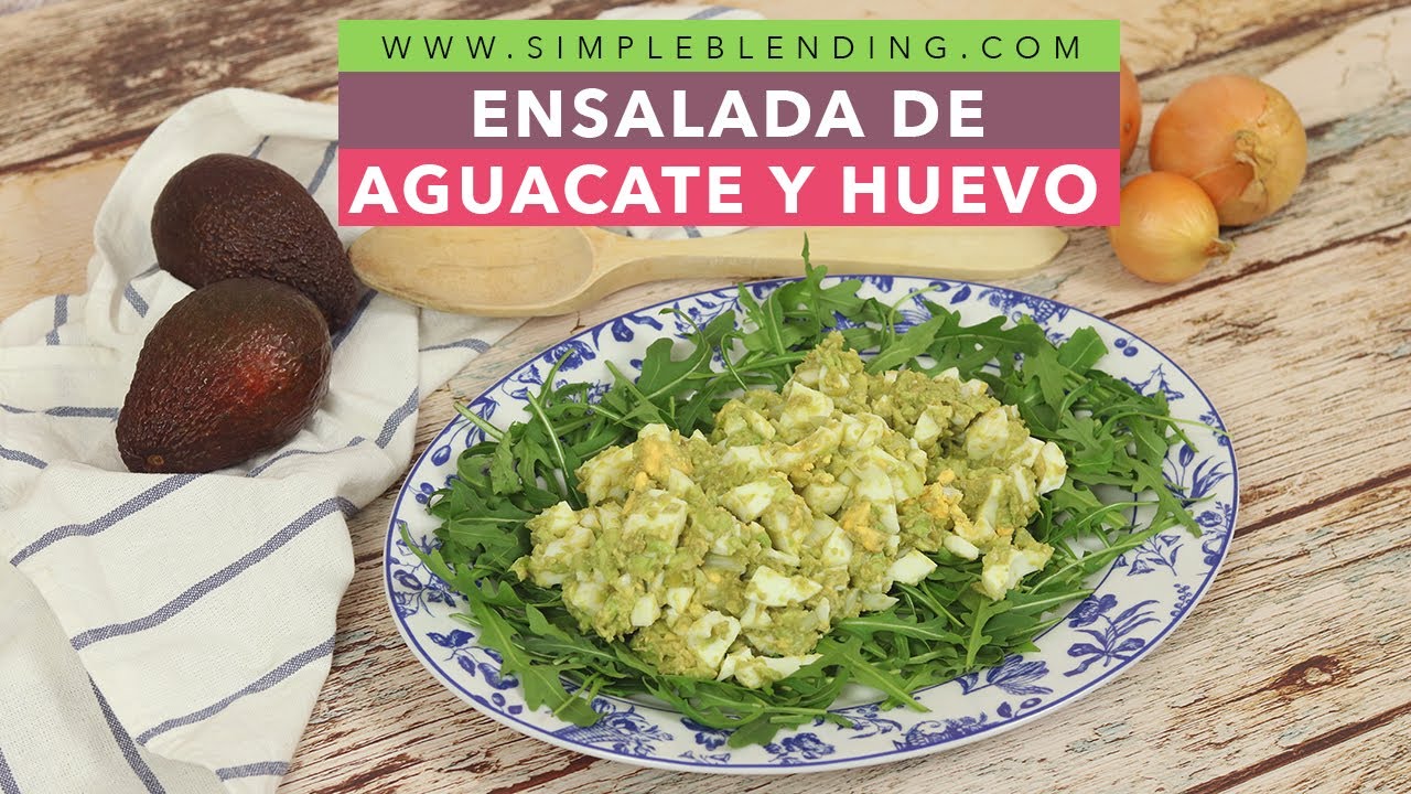 ENSALADA DE AGUACATE Y HUEVO | Ensalada sencilla de aguacate | Receta de ensalada saludable