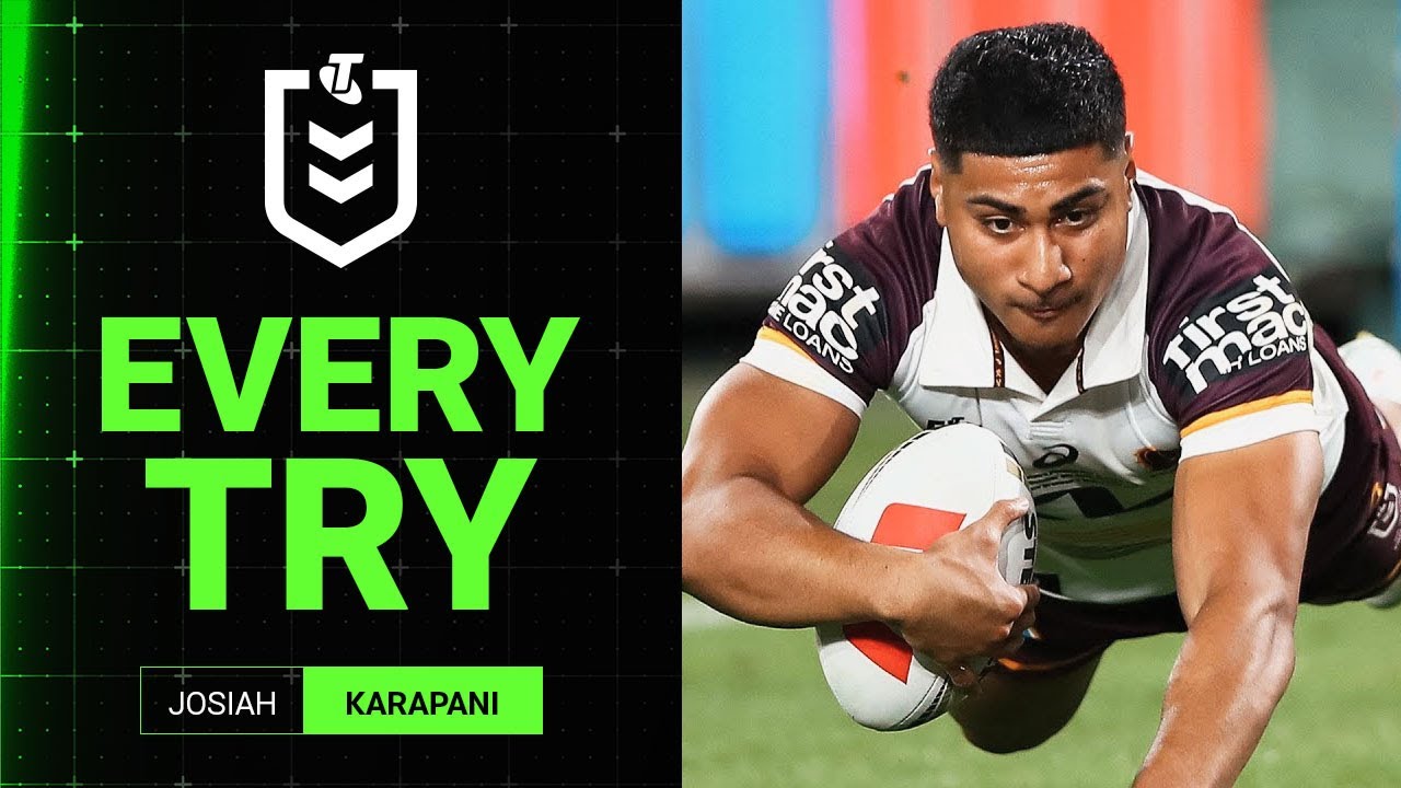 NRL Highlights | Josiah Karapani's 2025 try-scoring season