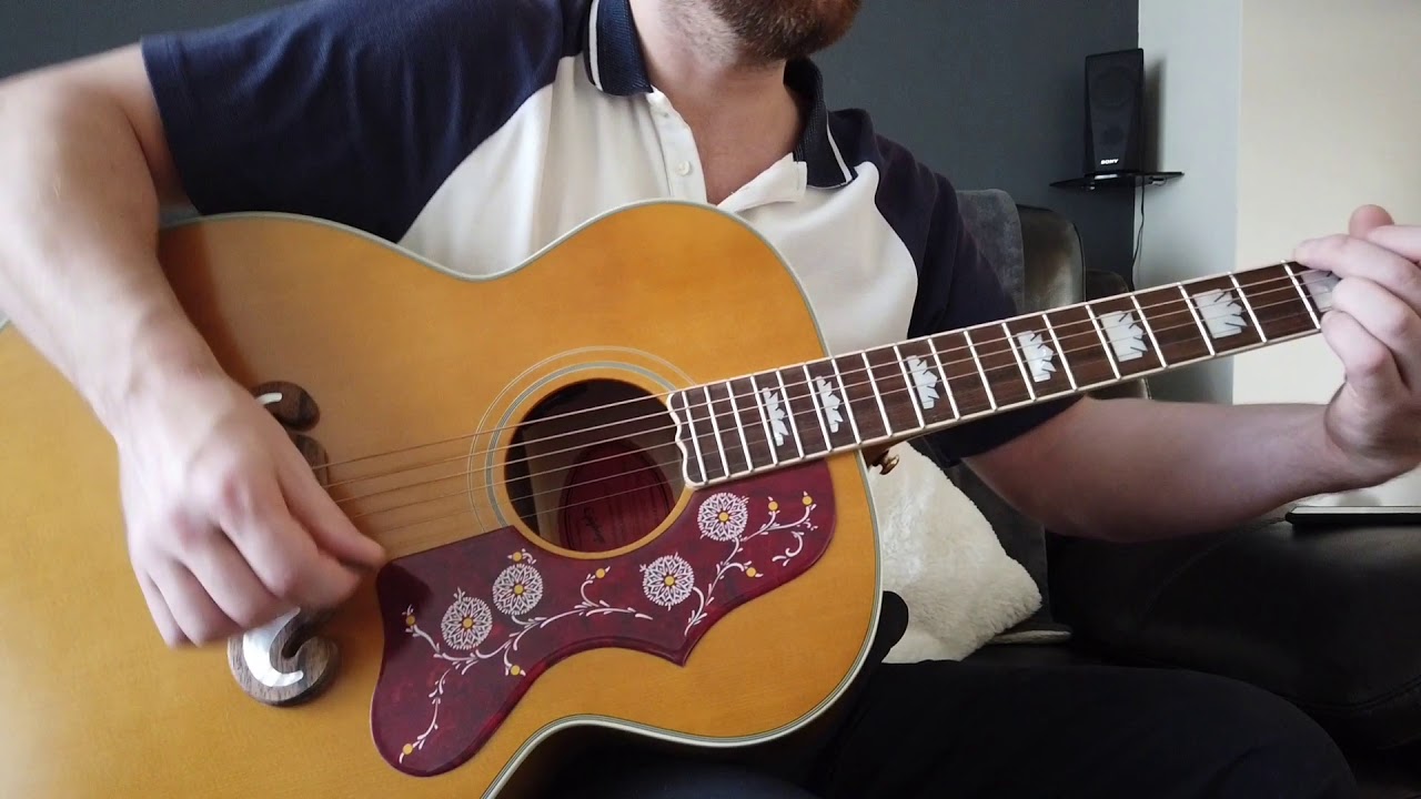 epiphone inspired by Gibson J200 close look. 2020