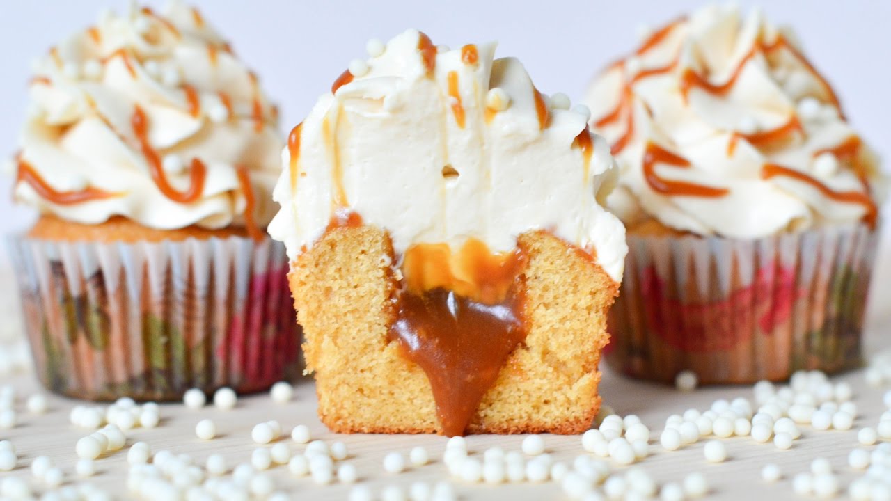 Карамельные капкейки ☆ Соленая карамель ☆ Caramel cupcakes