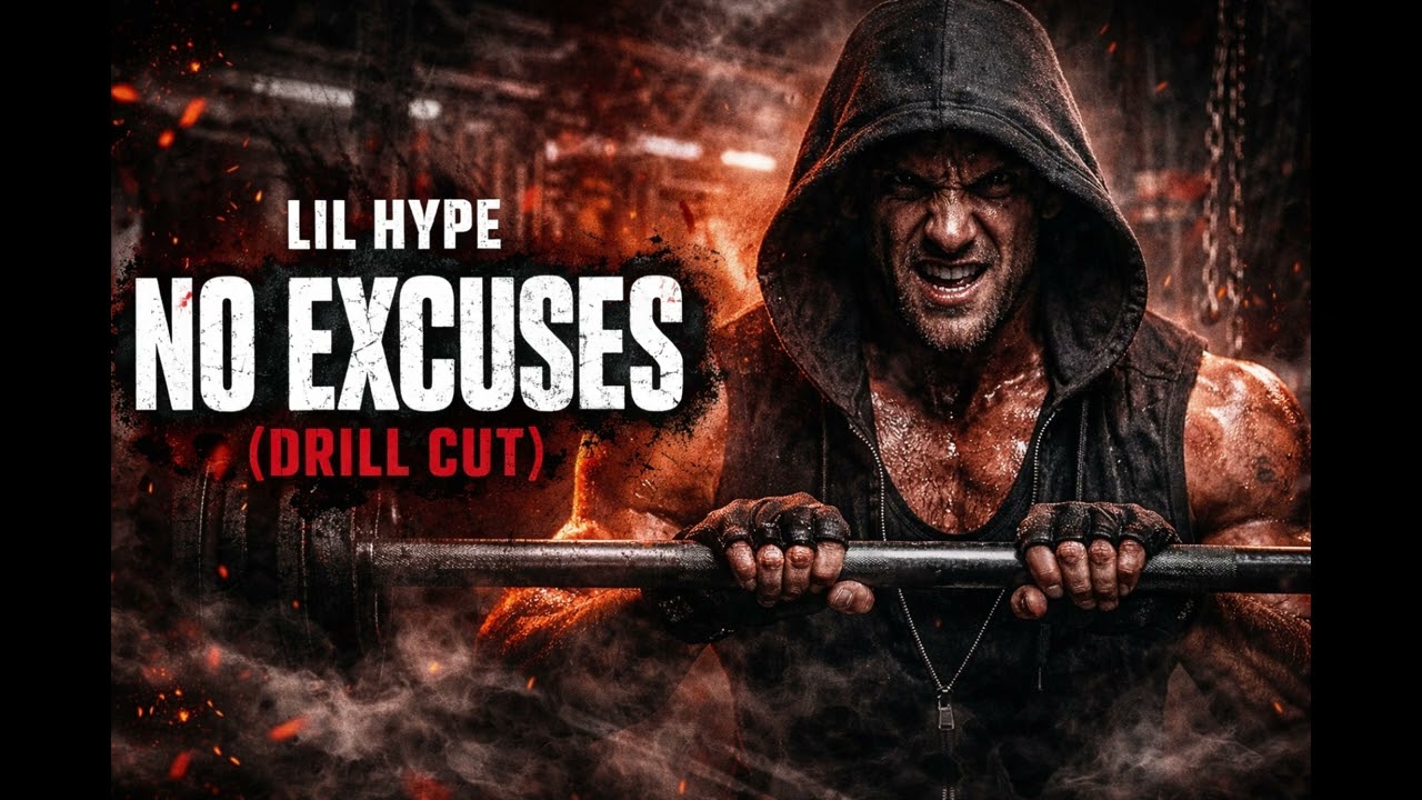 WORKOUT NO EXCUSES (DRILL CUT) 💥 Aggressive Workout Rap | Lil Hype #workutmusic #Gymmusic #musicmix