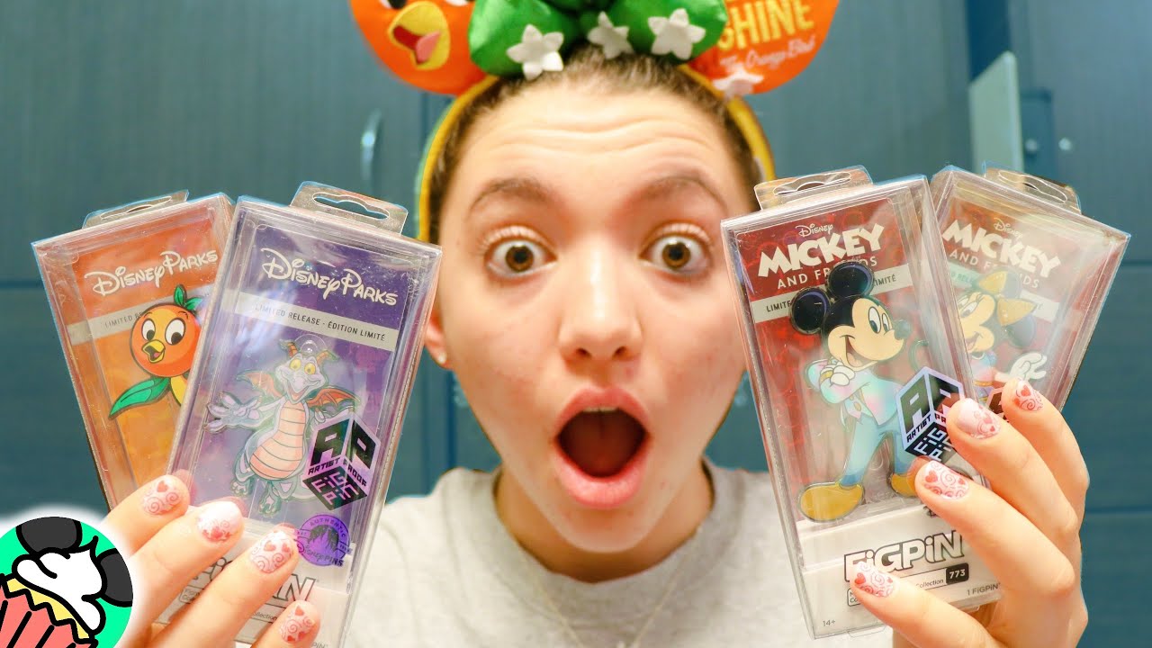 Disney Parks FiGPiNs!!! NEW Exclusive Disney FiGPiN Characters! First Look! Unboxing & Review