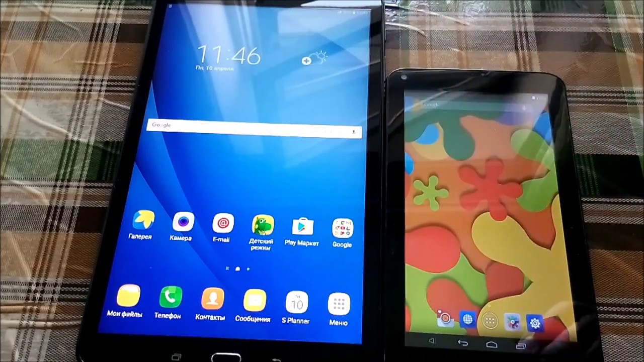 Распаковка и первое включение Samsung Galaxy Tab A6 10.1 T585 4G LTE