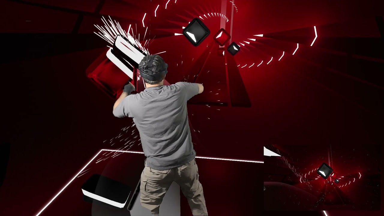 Beat Saber (Expert+) || Spin Eternally - Camellia || Mixed Reality