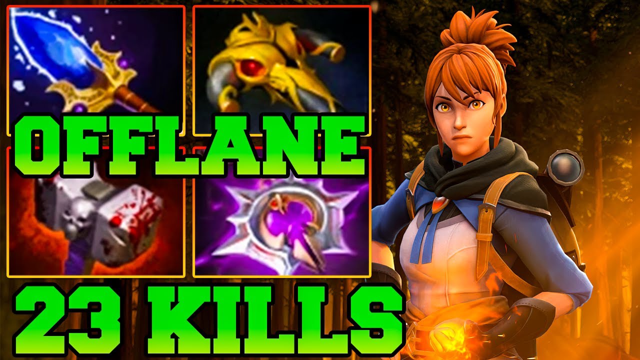 23 Kills Marci Dota 2 !! Marci Dota 2 Offlane Carry Guide Pro Gameplay 7.35 Build