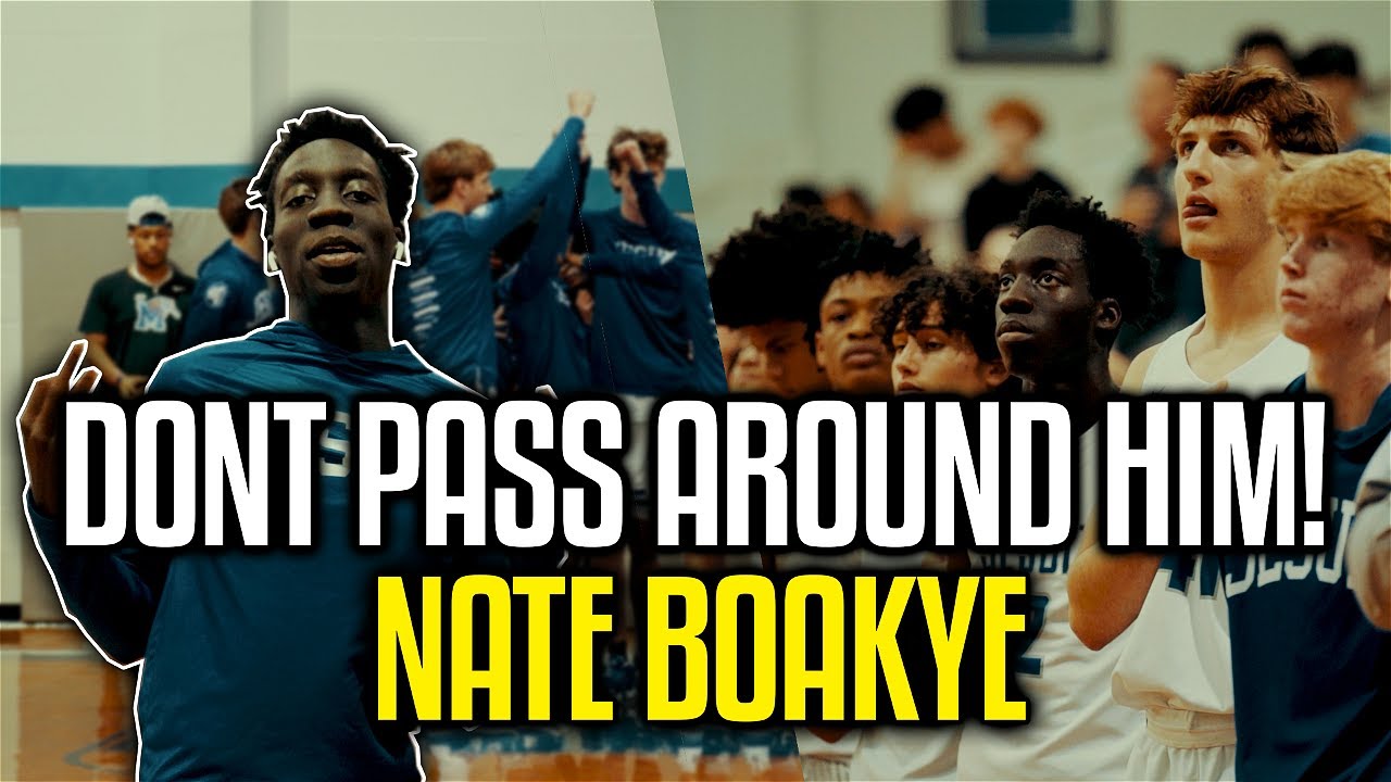 Nate Boakye LIVES IN THE PASSING LANES Mic'd up Jesuit vs Wiregrass Ranch High School Basketball