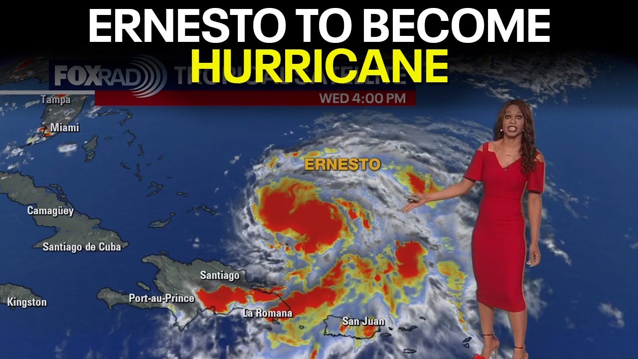 Ernesto expected to become category 3 hurricane by Friday | Tropical Weather Forecast
