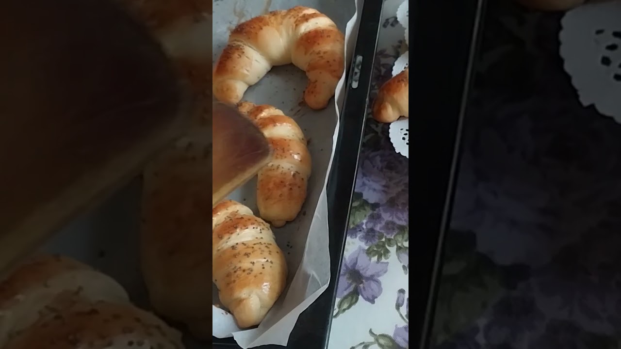 Дрожжевые рогалики,косички👌 #спасибозаподписку #abunəol