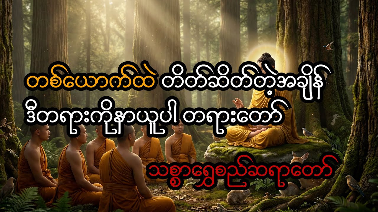တစ်ယောက်တည်း တိတ်ဆိတ်နေချိန် နာယူရန် (စိတ်အေးချမ်းစေမည့် တရားတော်)