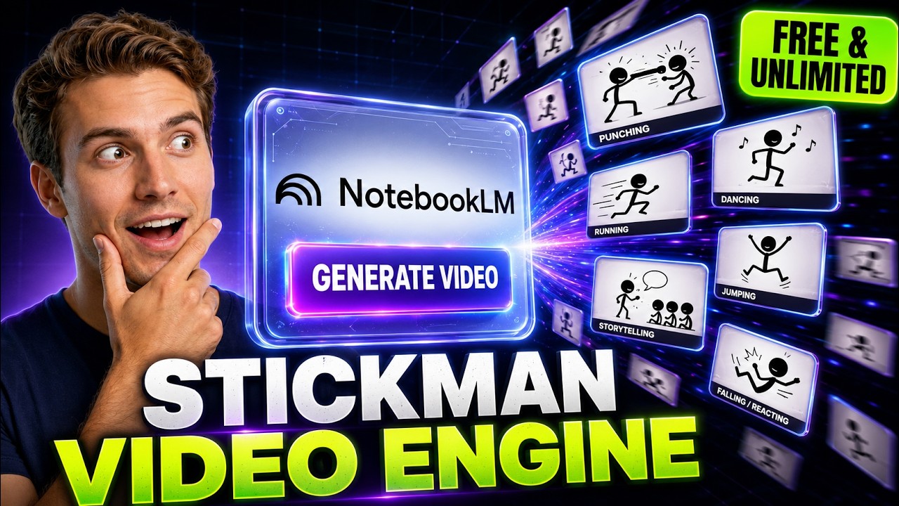 Turn NotebookLM into VIRAL Stickman Animation Engine (FREE & UNLIMITED)